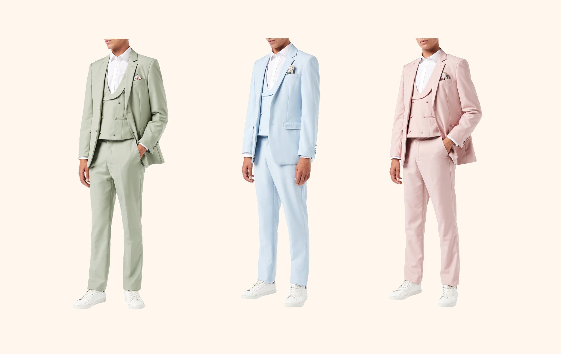 Springtime Sophistication: Baby Blue Blazer & Tailored Trousers