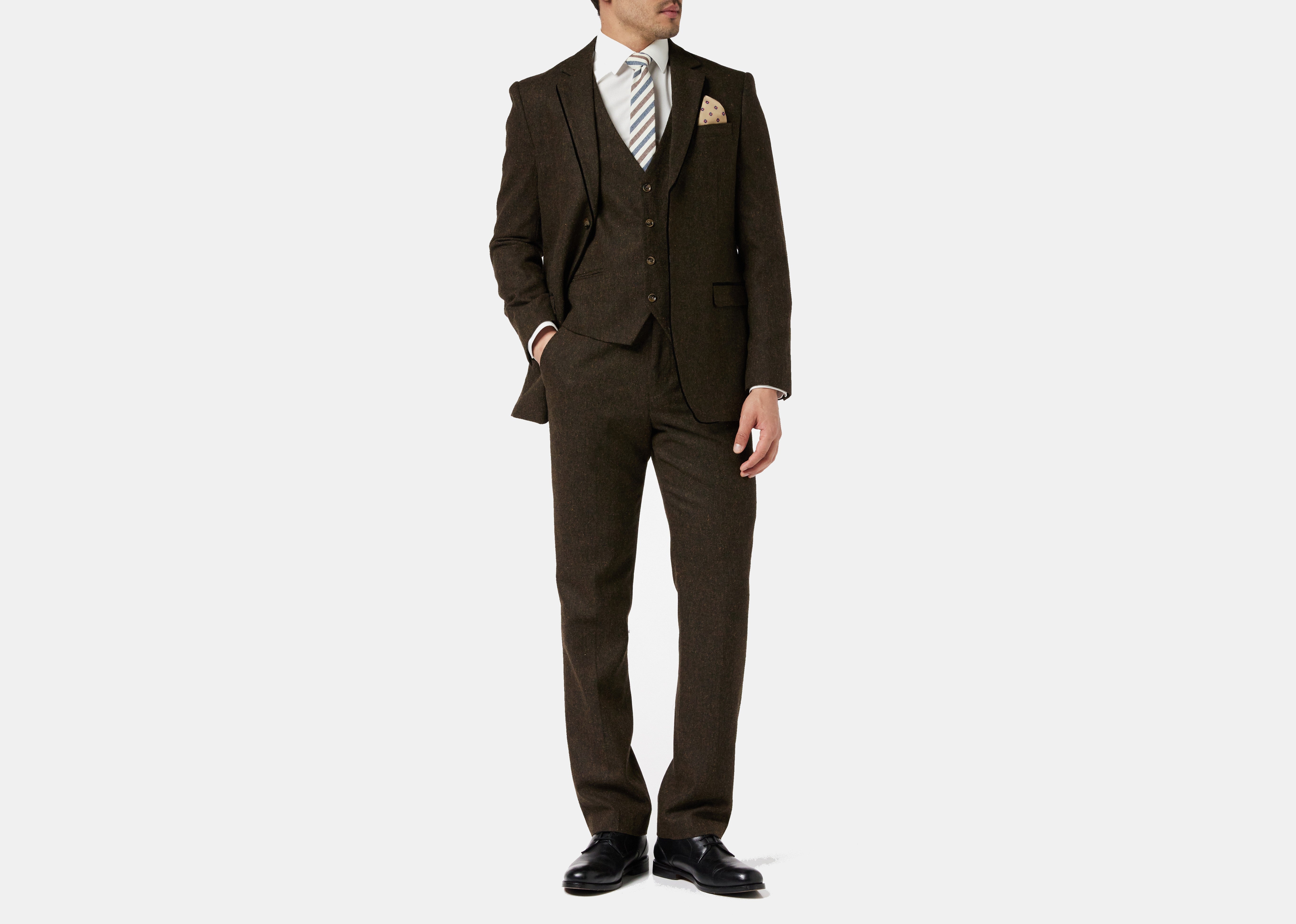 Styling a Brown Suit