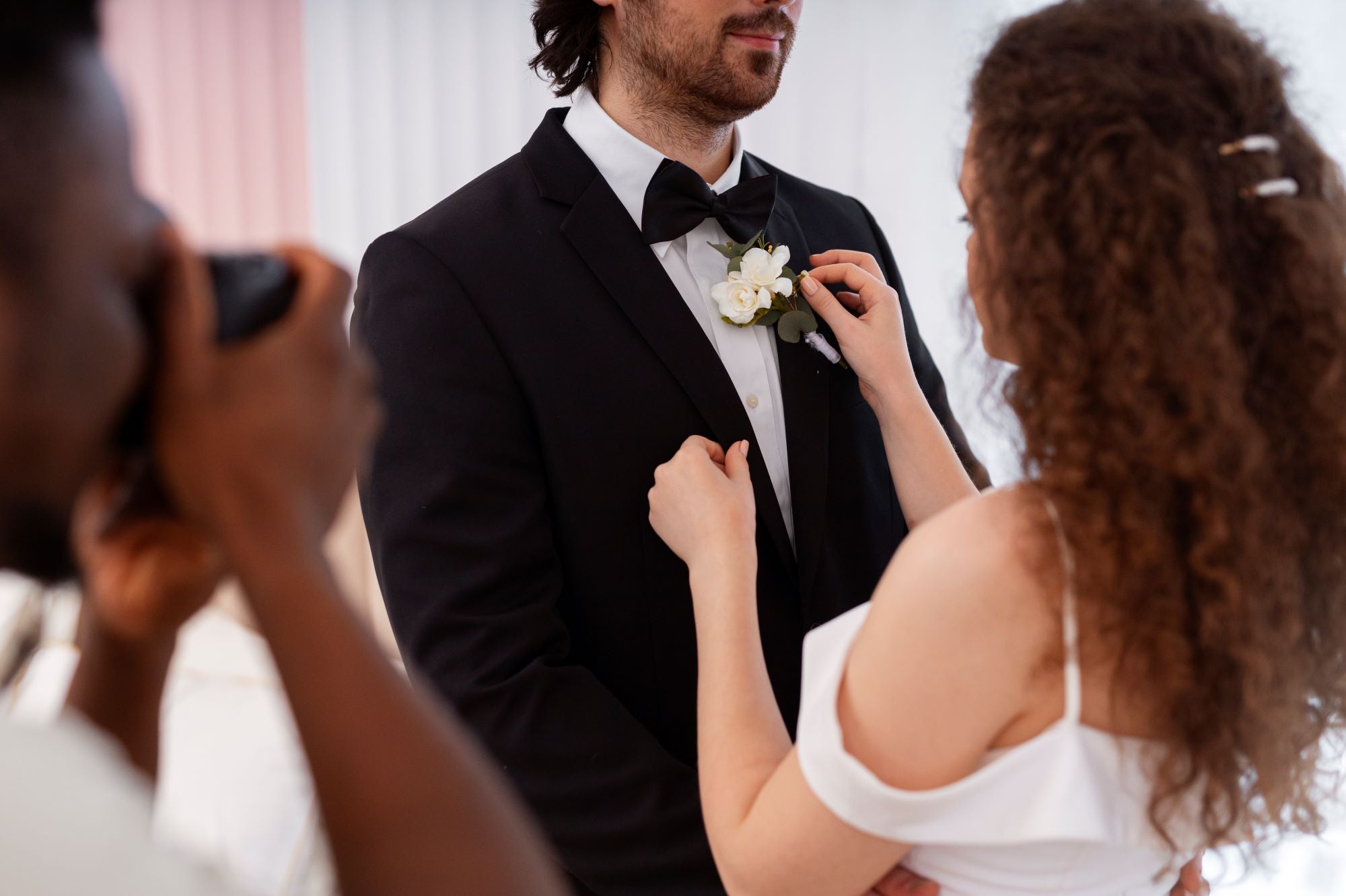 men choosing wedding suit