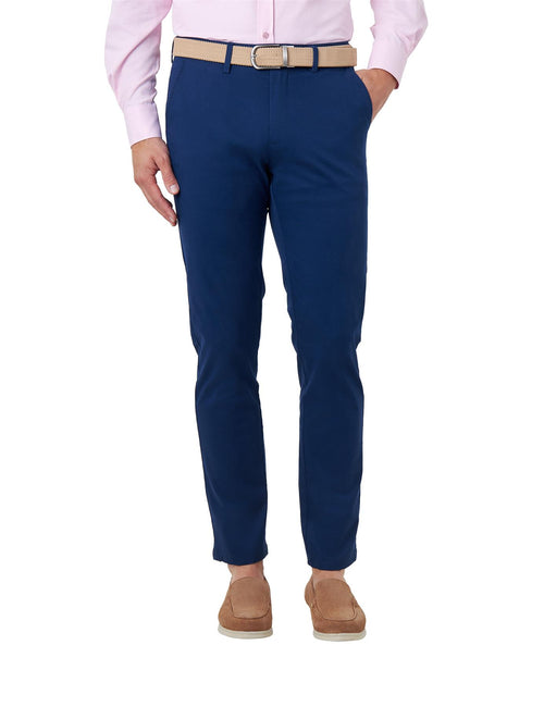 COTTON STRETCH CHINO NAVY BLUE