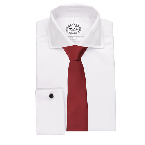 XPOSED - MAROON PREMIUM SATIN NECK TIE