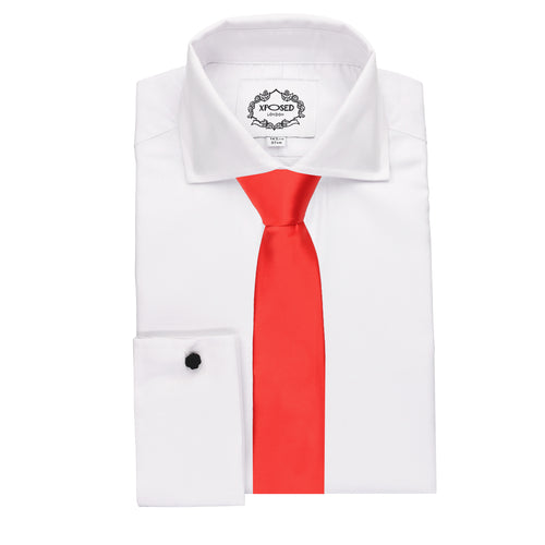 XPOSED - RED PREMIUM SATIN NECK TIE