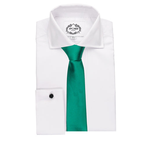 XPOSED - GREEN PREMIUM SATIN NECK TIE