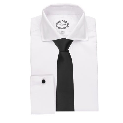 XPOSED - BLACK PREMIUM SATIN NECK TIE