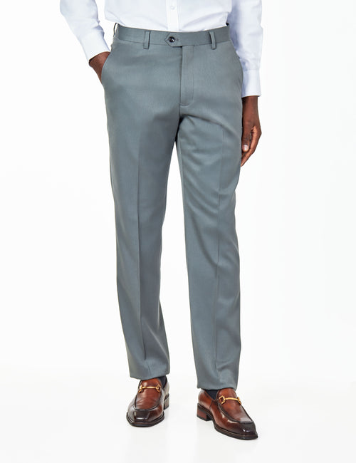 EZRA – PETROL GREEN TAILORED FIT SUIT TROUSERS