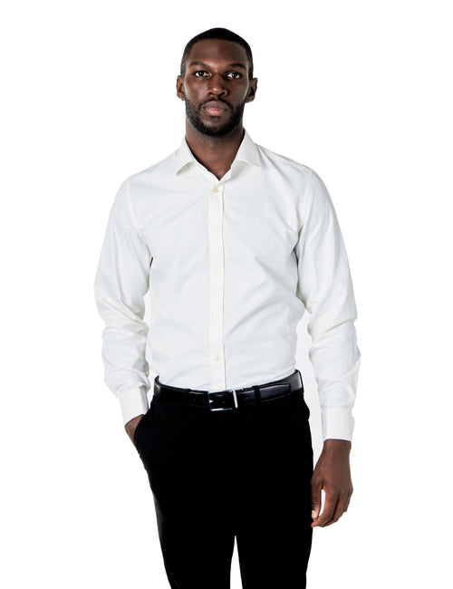 PLAIN CREAM CLASSIC SHIRT - TAILORED FIT – MID COLLAR