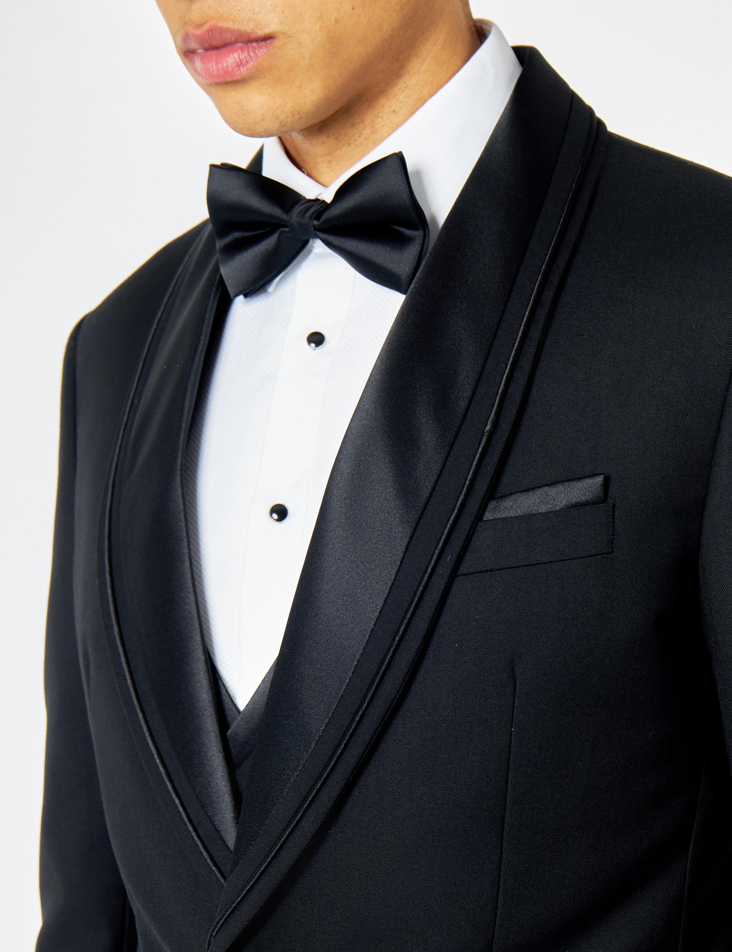 GREG – CLASSIC BLACK 3 PIECE TUXEDO SUIT