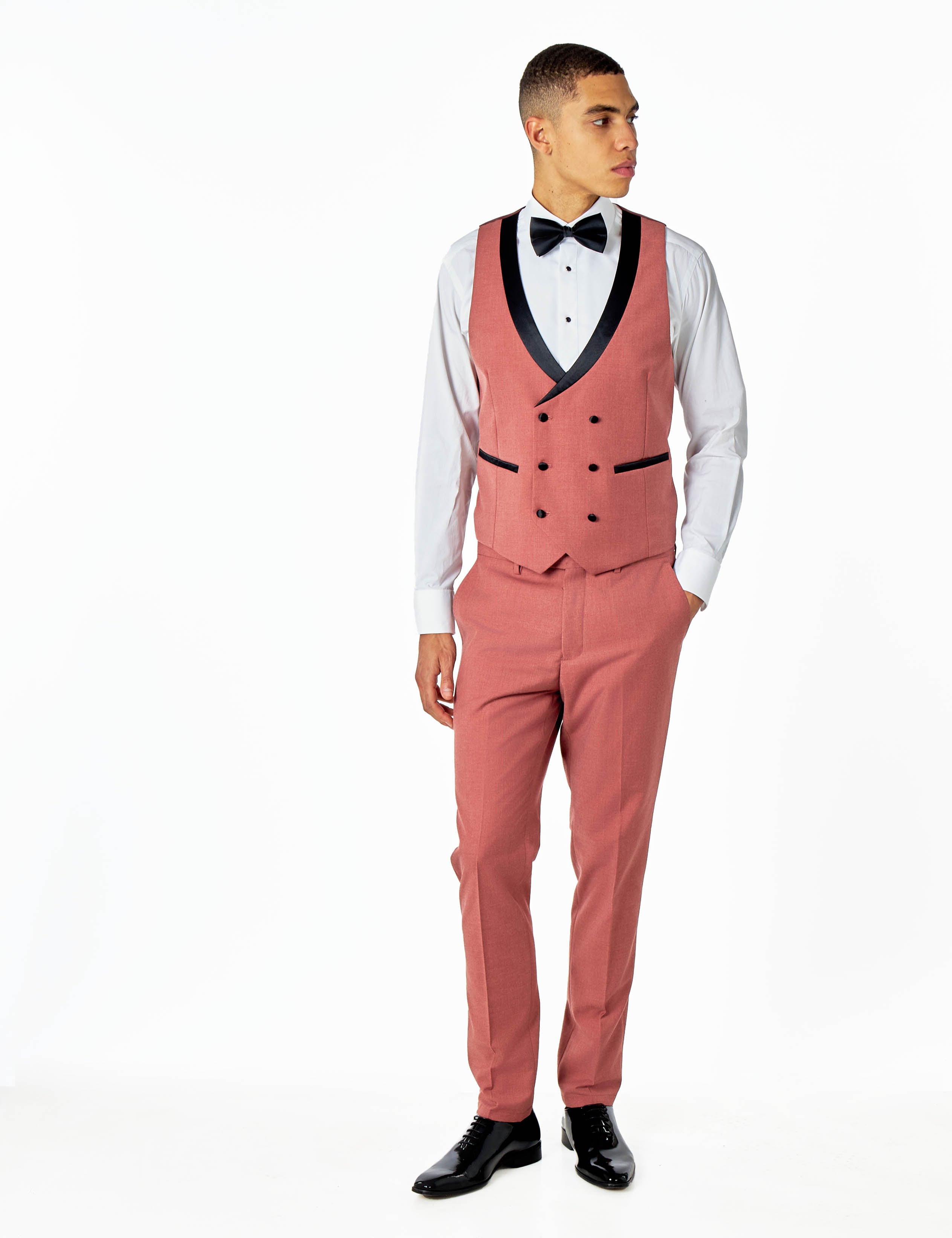 GREG – PINK 3 PIECE WEDDING SUIT TUXEDO