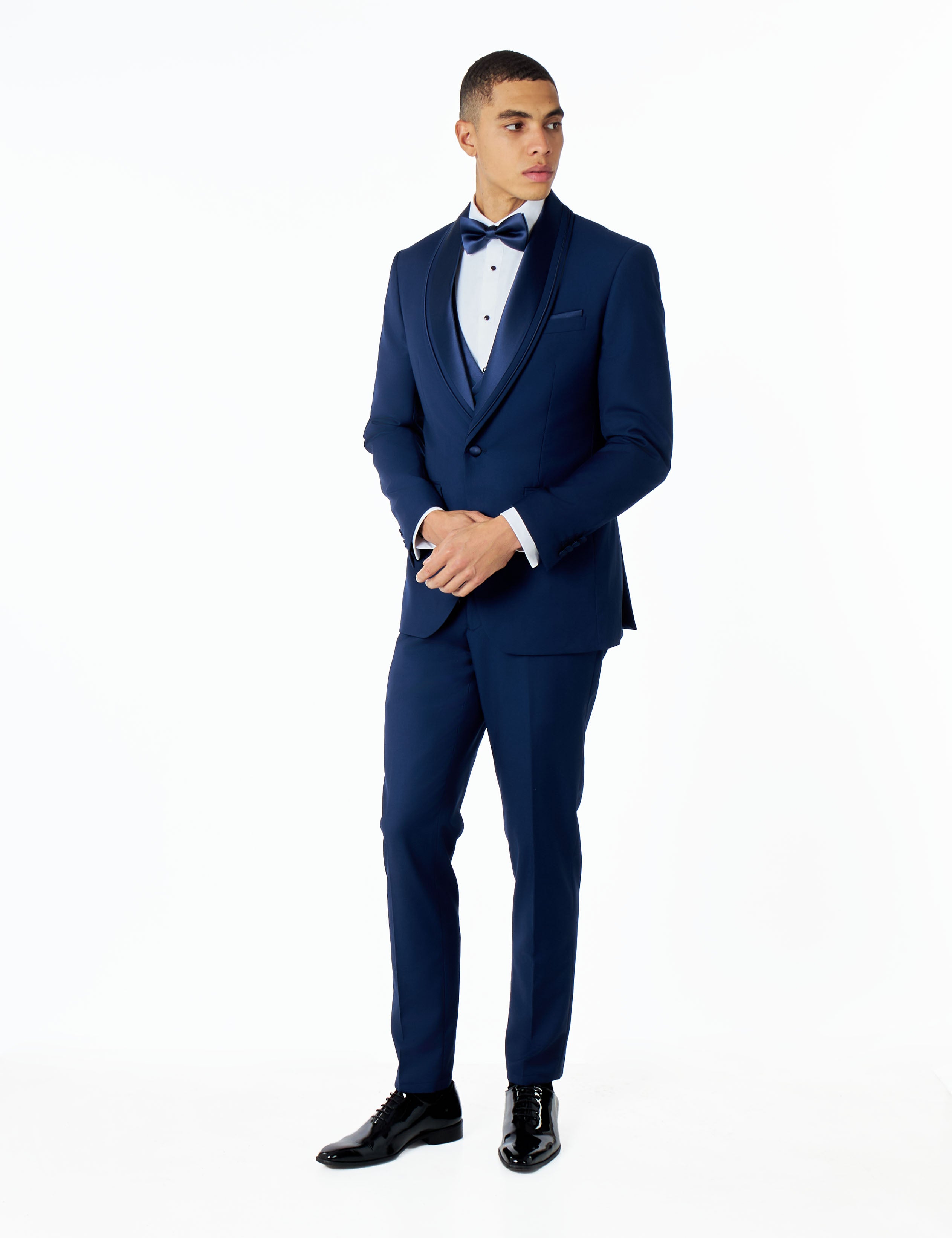 GREG – NAVY BLUE 3 PIECE WEDDING SUIT TUXEDO