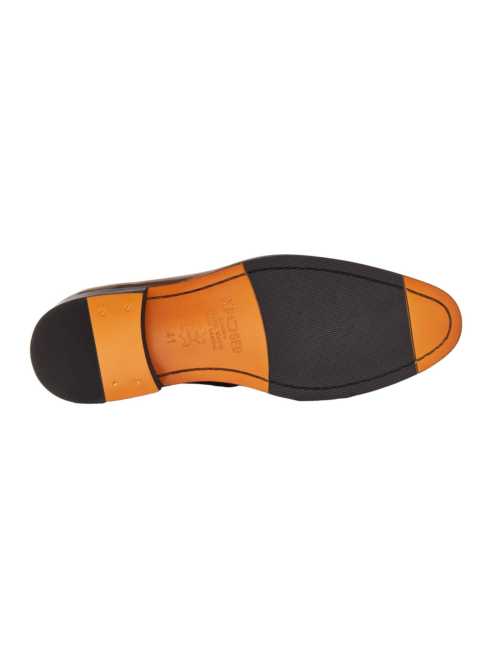 BRAUNE LOAFERS AUS LACKLEDER MIT GOLDSCHNALLE