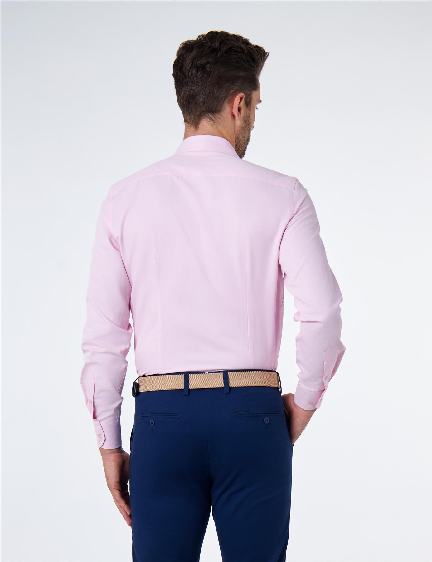 CLASSIC PINK SINGLE CUFF TAILORED FIT SHIRT