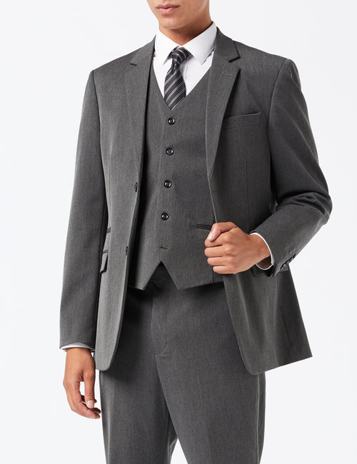 JROSS - CHARCOAL FORMAL JACKET & WAISTCOAT