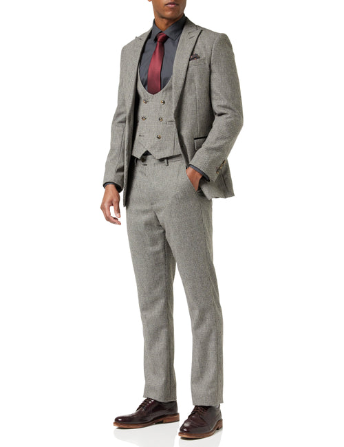 HERVE – GREY HOUNDSTOOTH TWEED SUIT