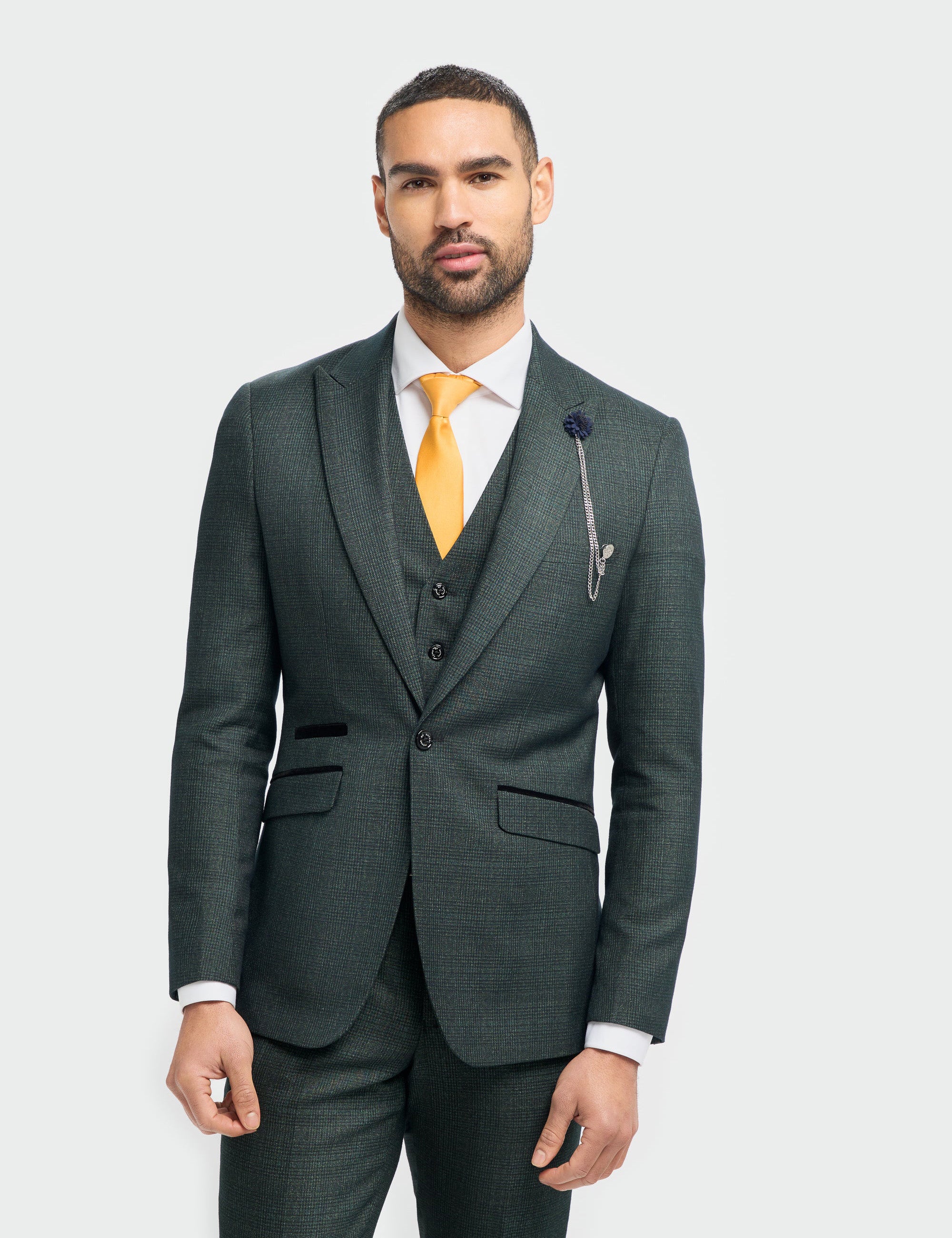 CARIDI - OLIVE SLIM FIT BLAZER