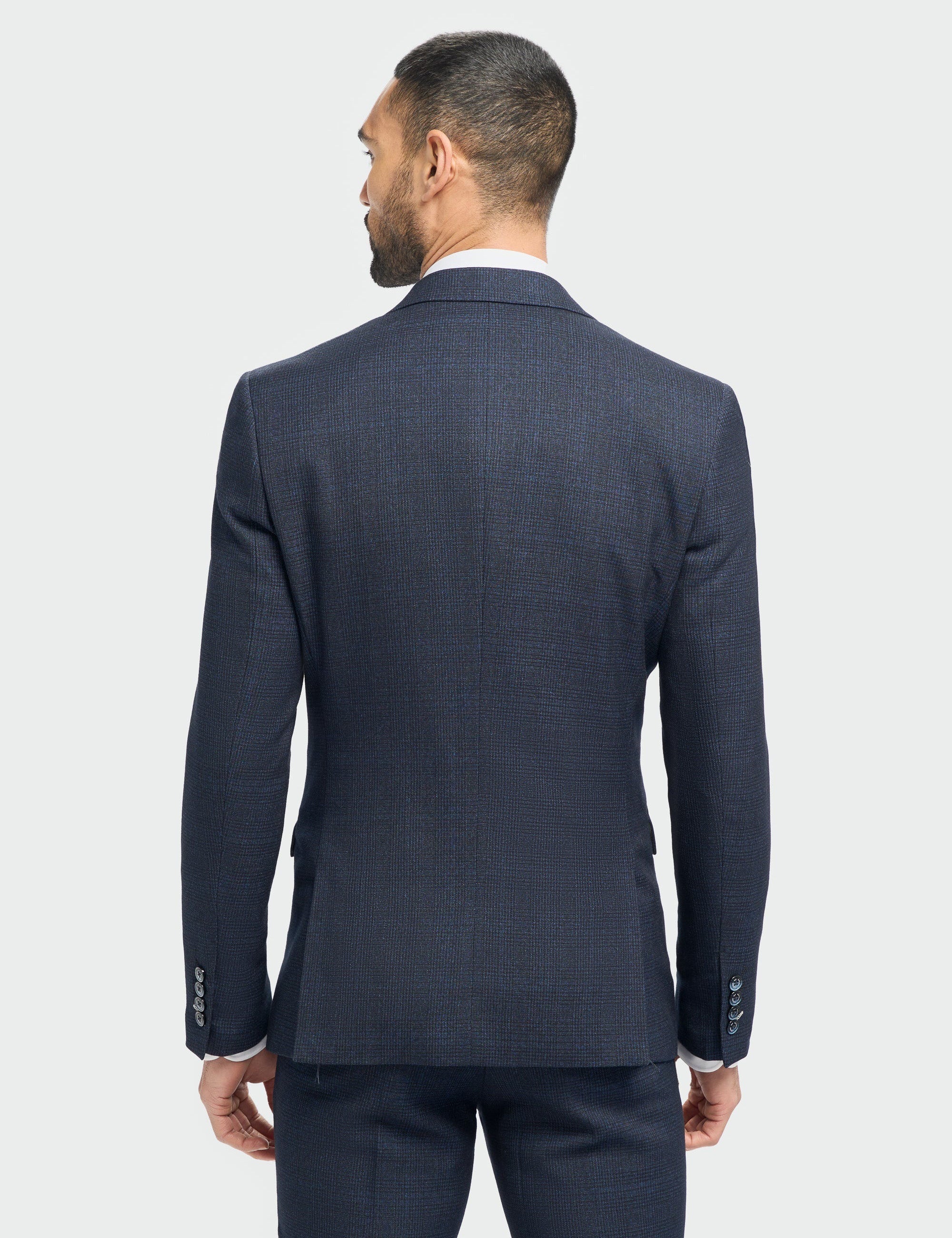 MENS CARIDI NAVY THREE PIECE SUIT