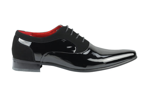 BLACK PATENT LEATHER WEDDING SHOES