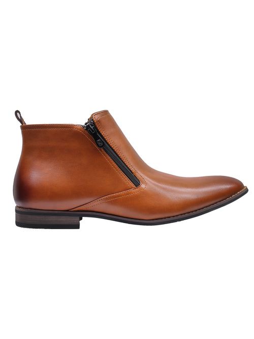 CHELSEA BOOTS EN SIMILI CUIR MARRON