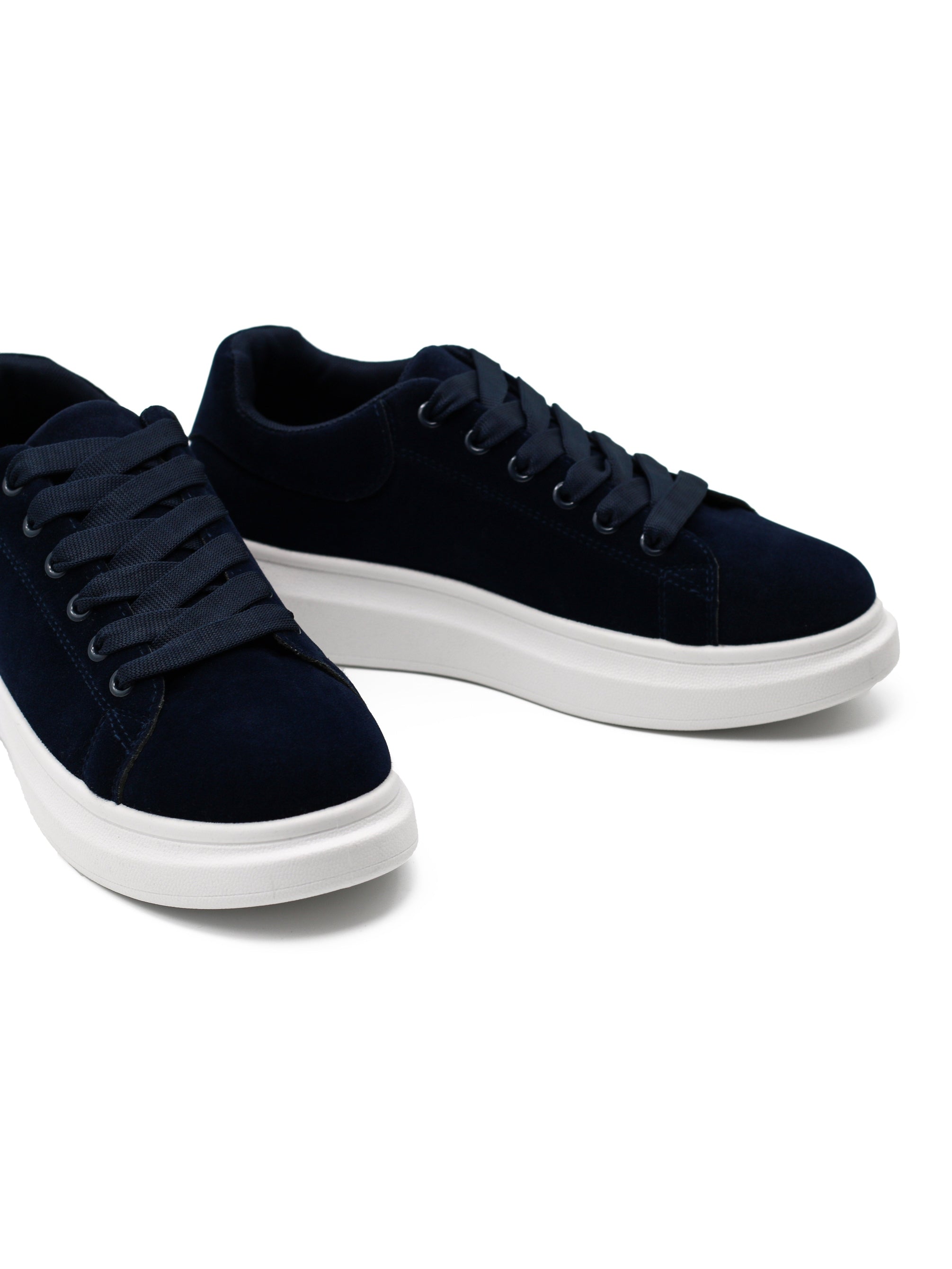 SUEDE LACE UP TRAINERS