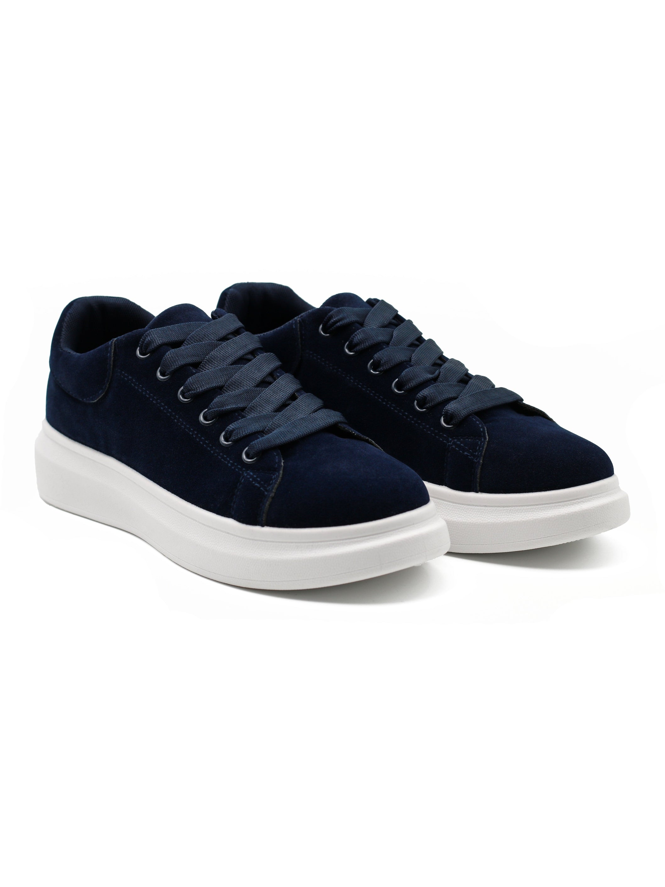 SUEDE LACE UP TRAINERS