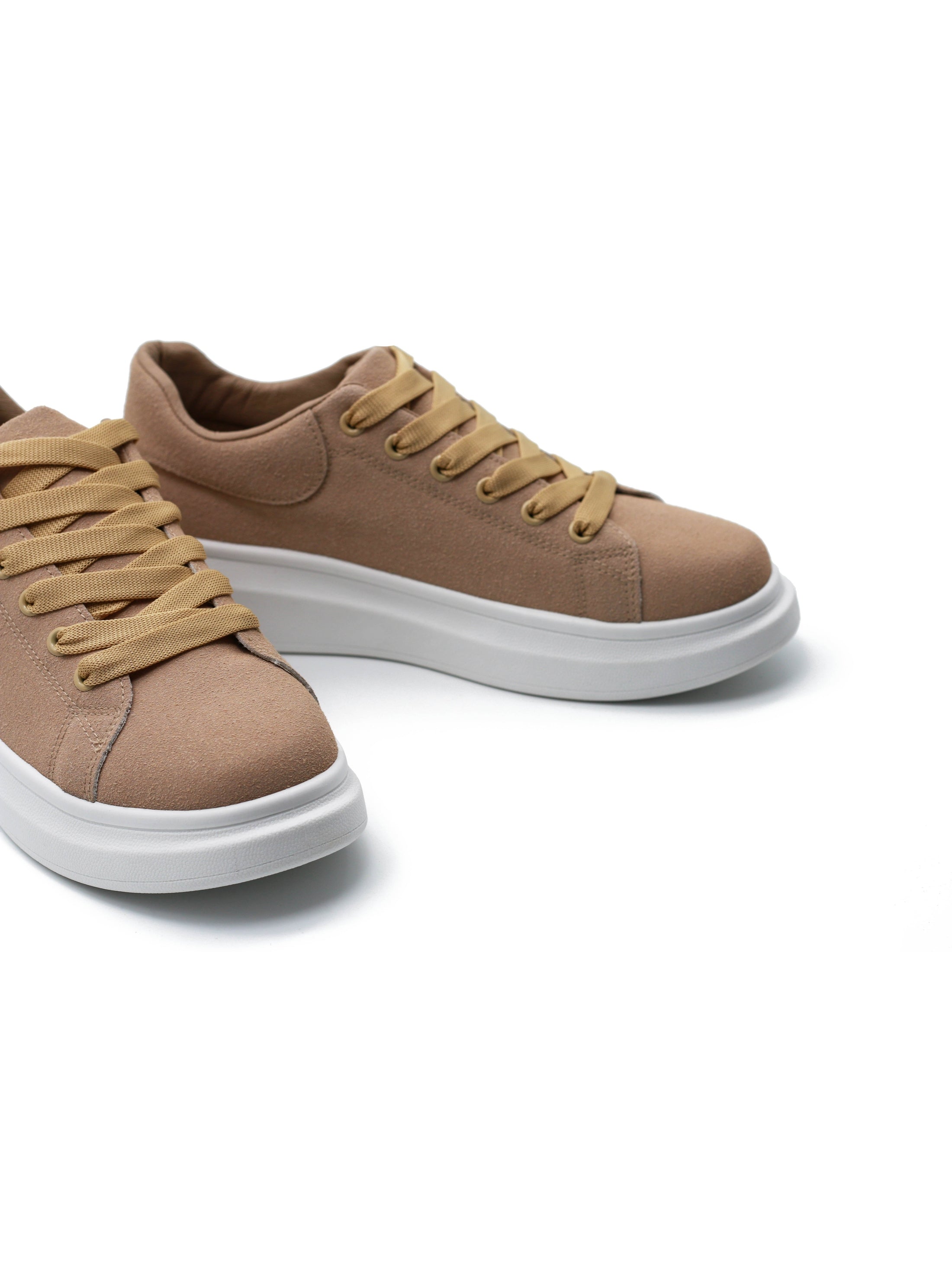 SUEDE LACE UP TRAINERS