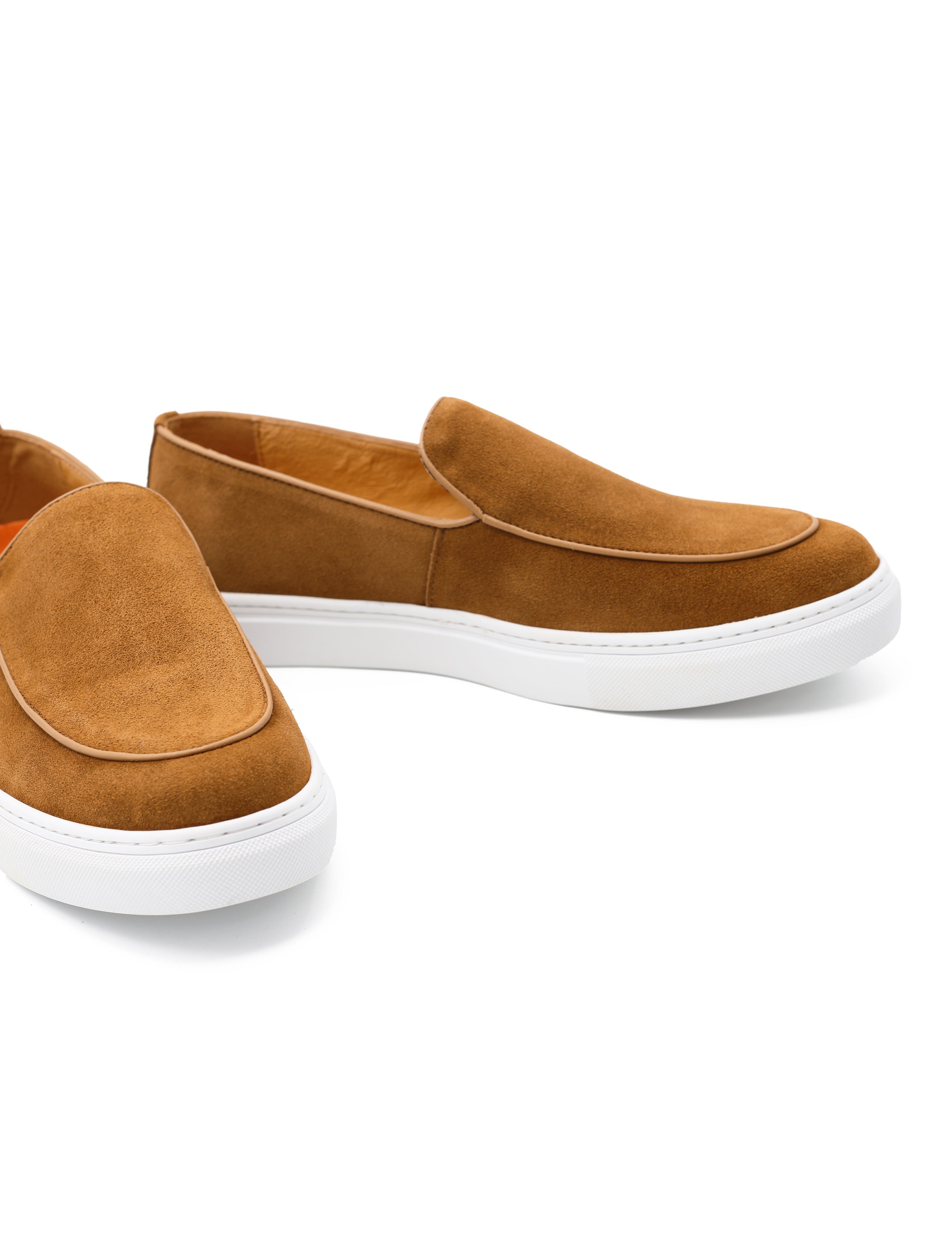 Tan Suede Leather Loafers