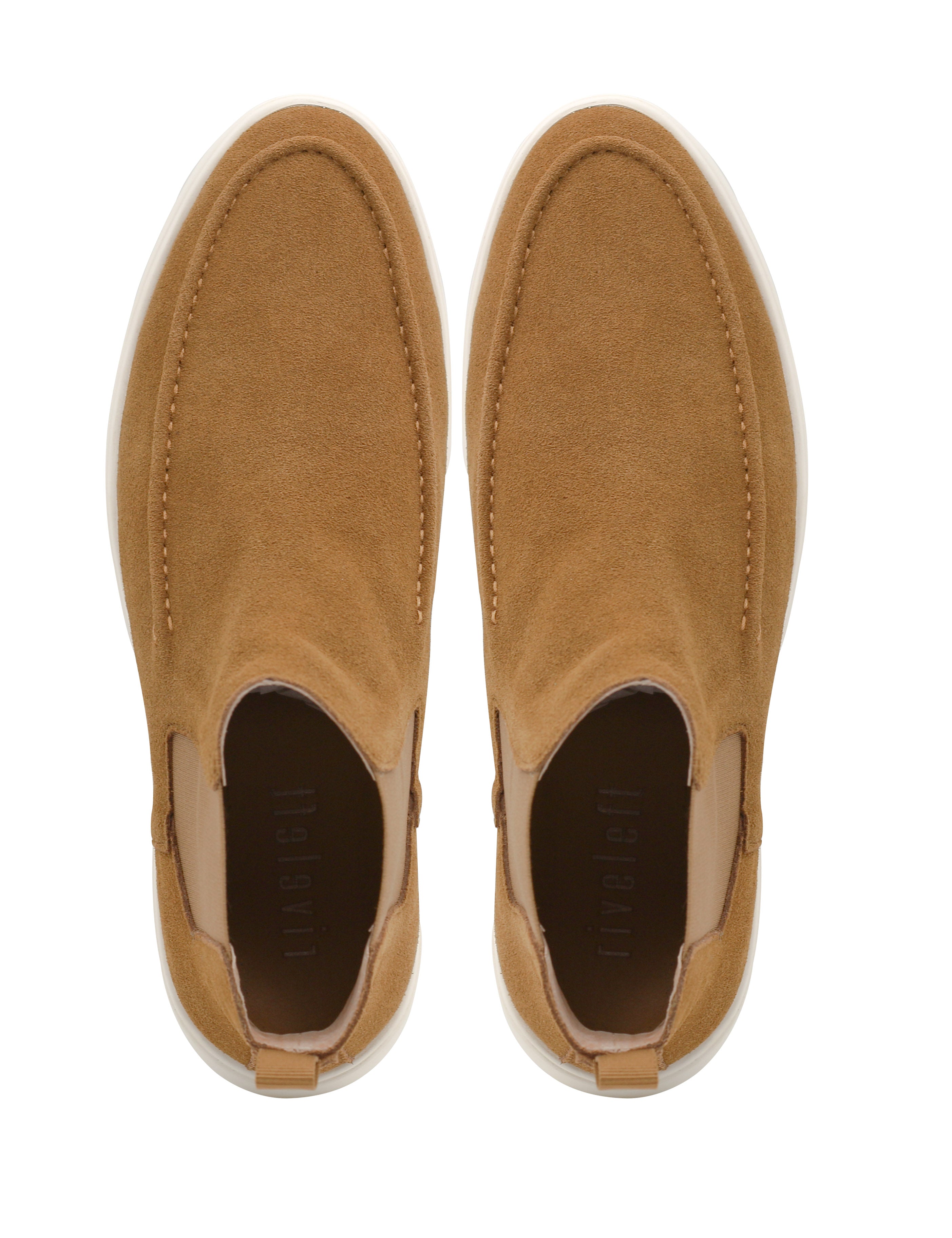 Tan Suede Chelsea Boots Low Top