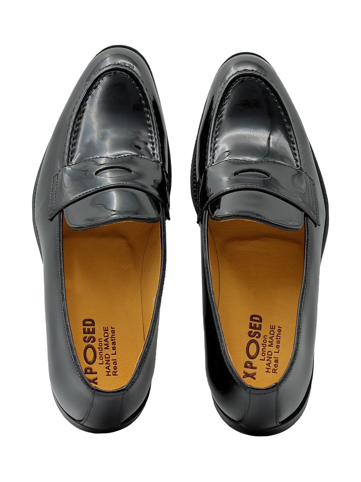 BLACK PATENT LEATHER PENNY LOAFER