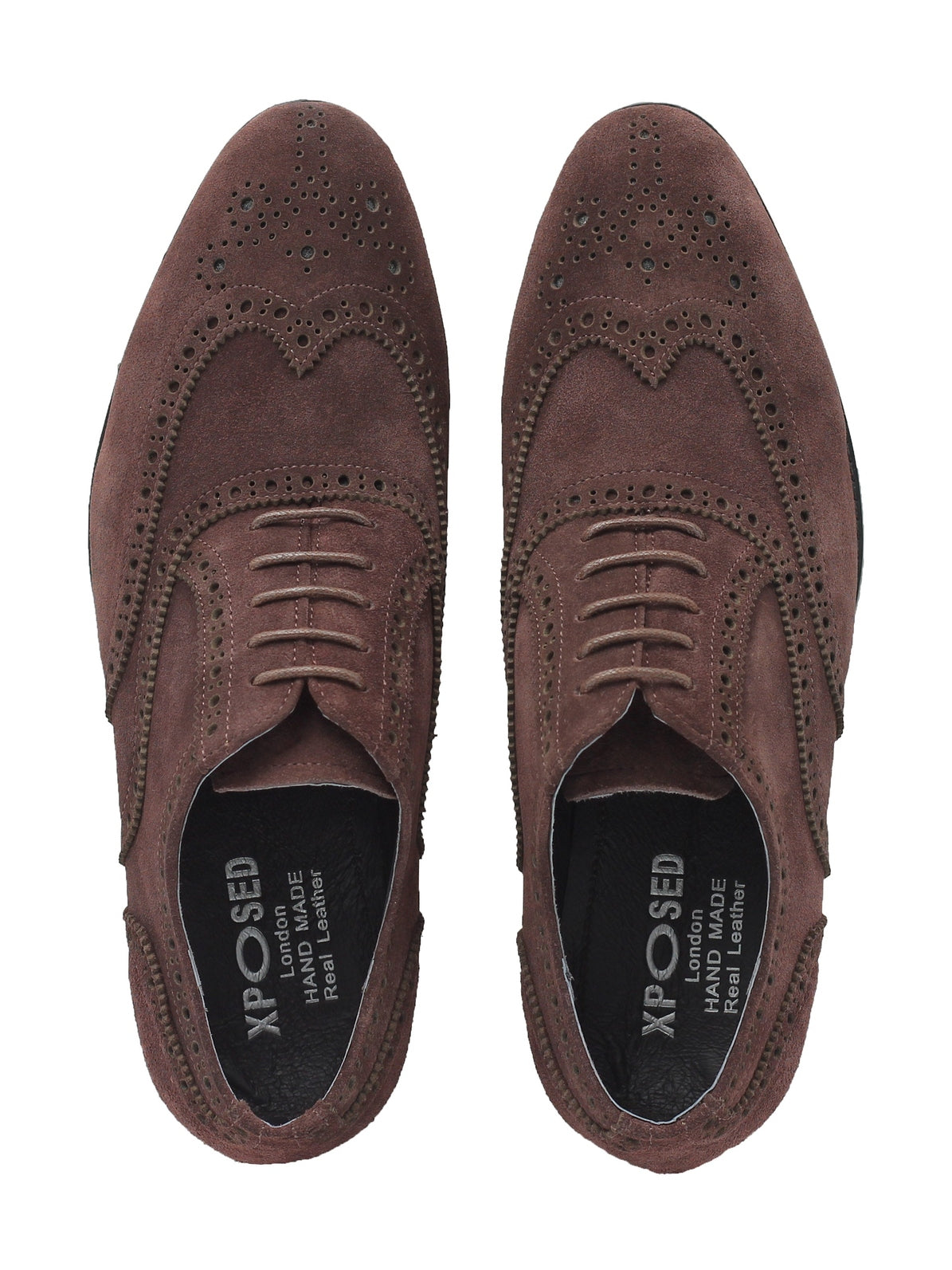 FULL BROGUE IN CHOCOLATE BROWN SUEDE