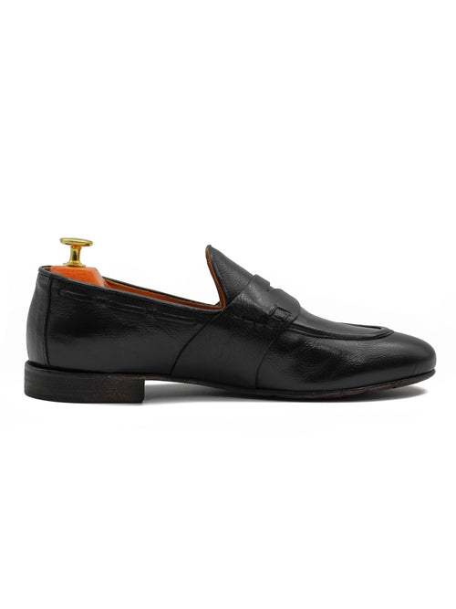 NAPLES 01 - BLACK PENNY LOAFER