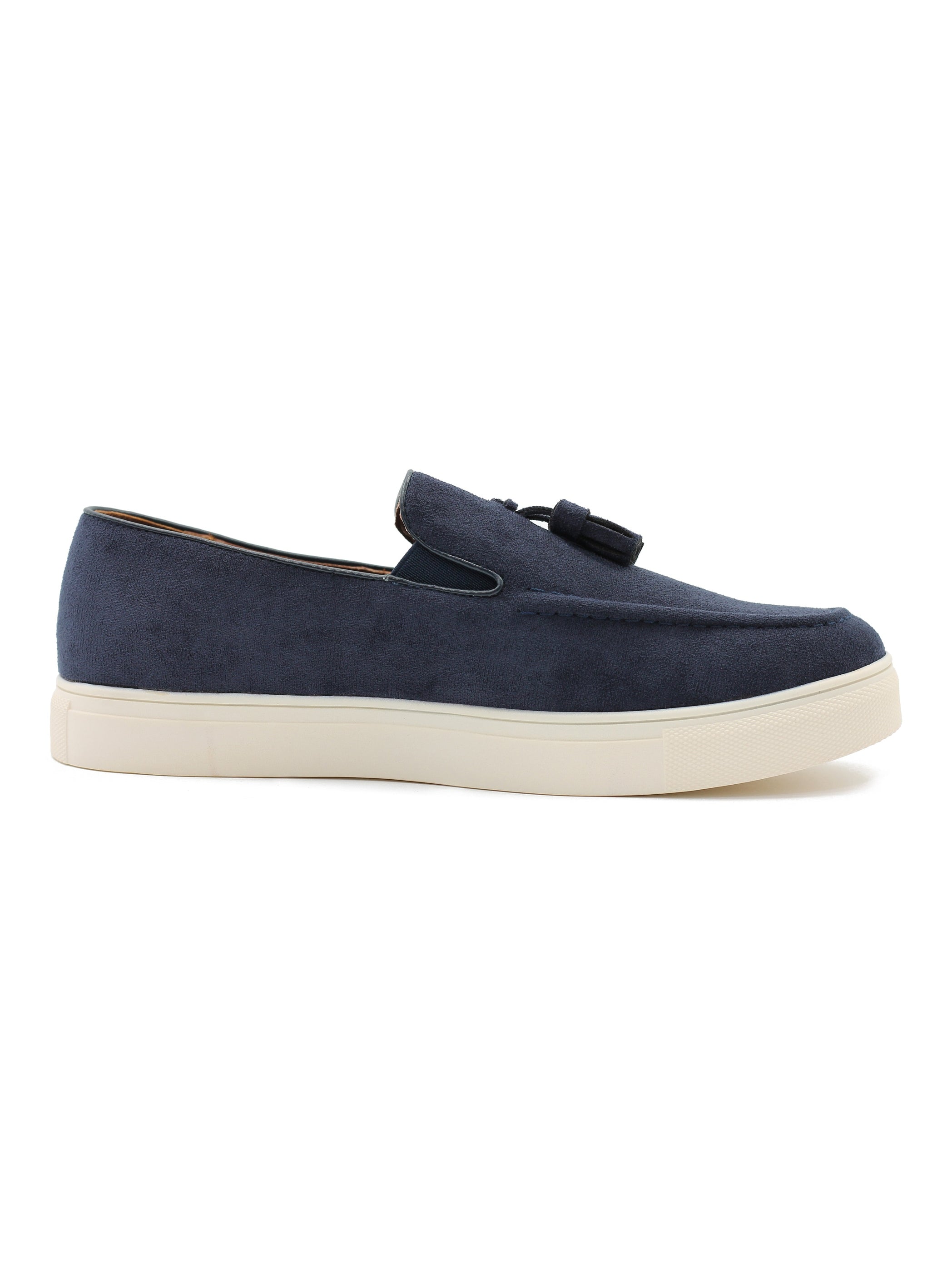 FAUX LEATHER SUEDE SNEAKER WITH TASSEL