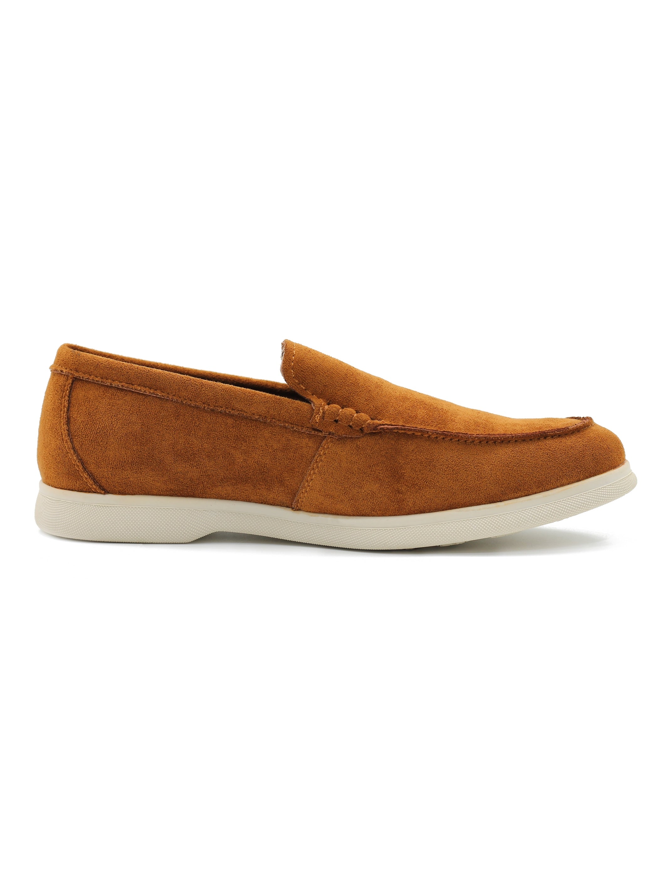 SUEDE FAUX LEATHER MOCCASINS