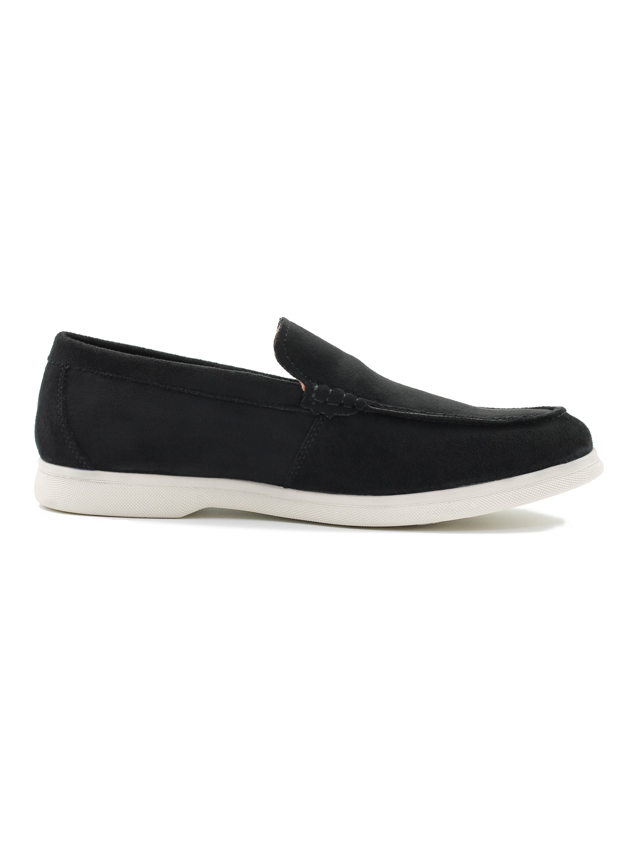 SUEDE FAUX LEATHER MOCCASINS