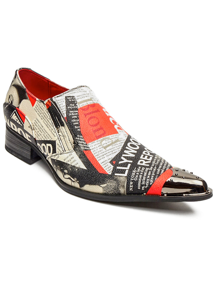 METAL TOE LOAFERS MARILYN MONROE PRINT WINKLE PICKERS