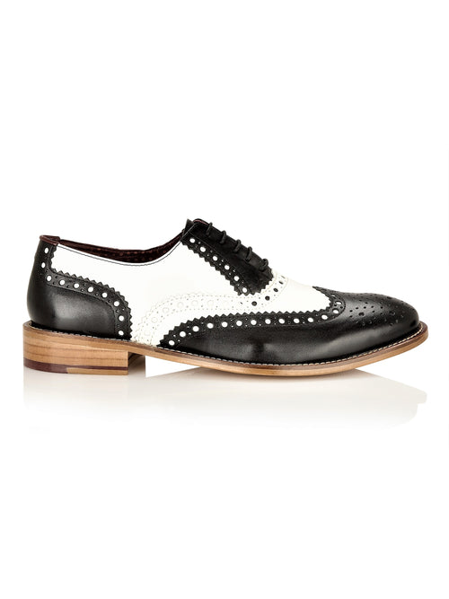 TWO TONE OXFORD BROGUES – BLACK & WHITE