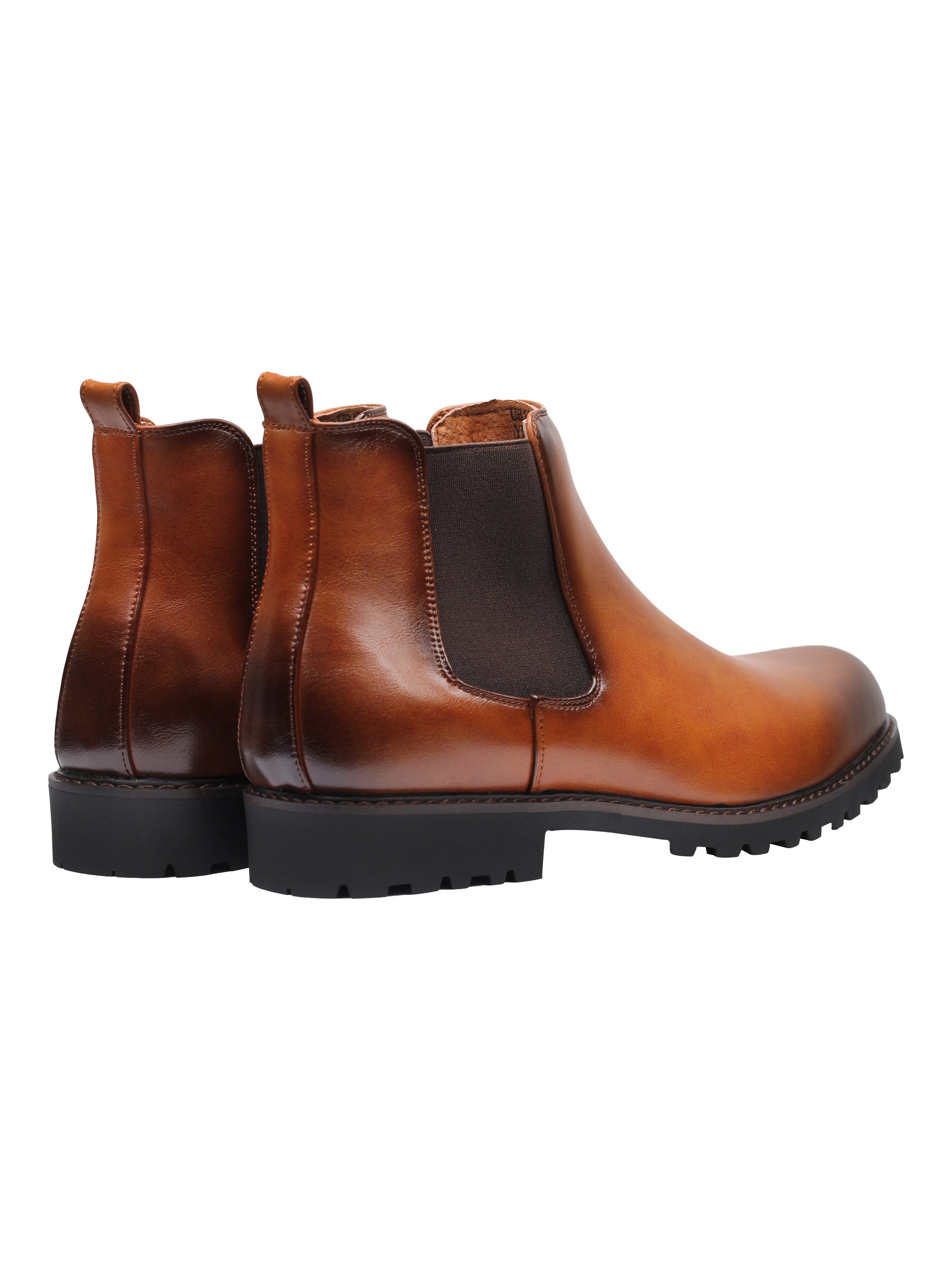 CHELSEA FAUX LEATHER BOOTS