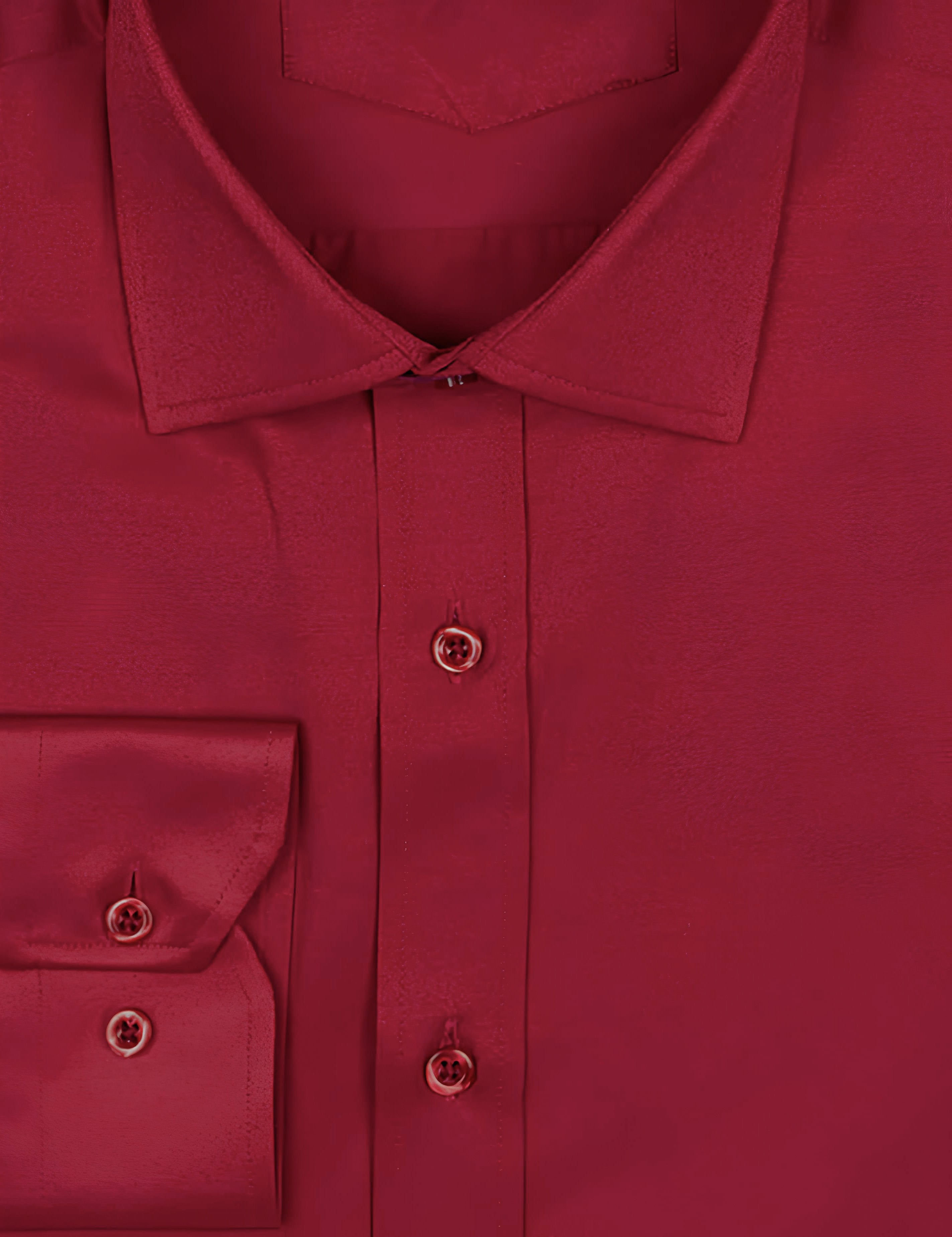 PLAIN MAROON CLASSIC SHIRT - TAILORED FIT – MID COLLAR