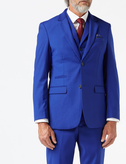 GRAHAM - BLUE BUSINESS JACKET & WAISTCOAT