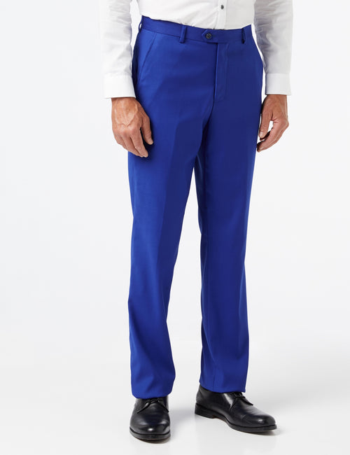 GRAHAM - BLUE PLAIN TROUSERS