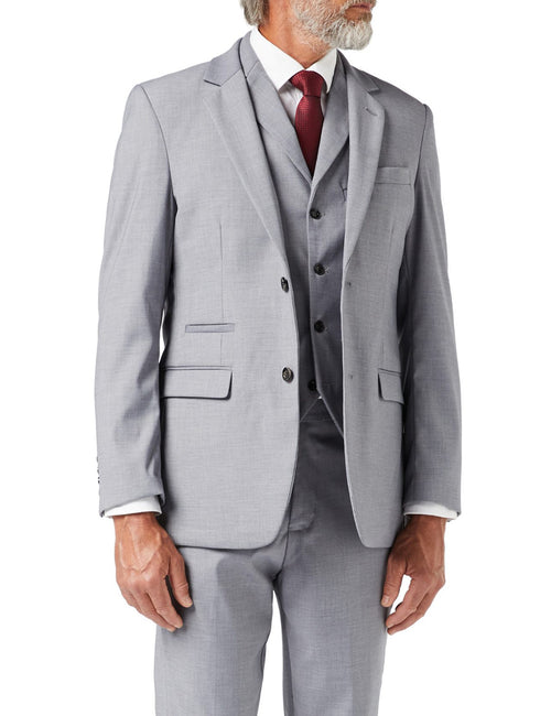 GRAHAM - GREY BUSINESS JACKET & WAISTCOAT