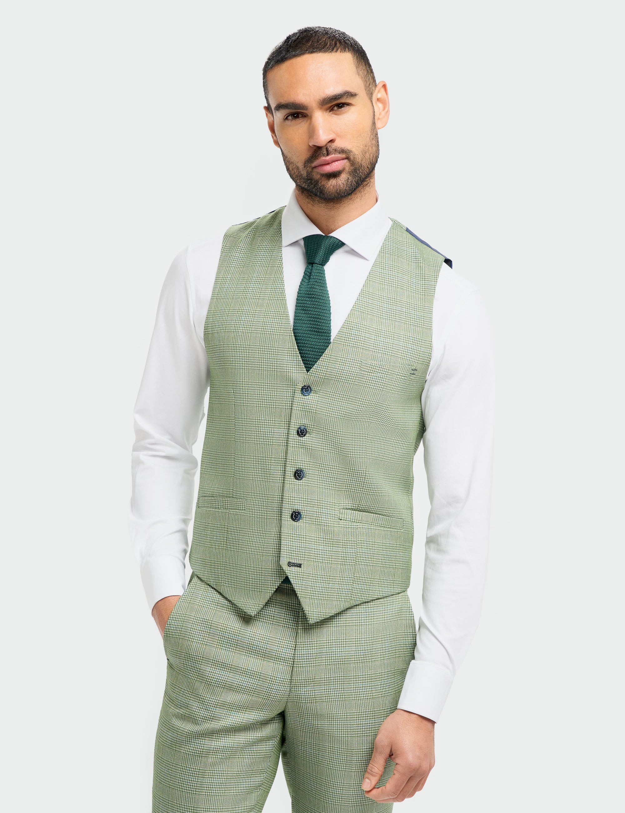 MENS CARIDI SAGE THREE PIECE SUIT