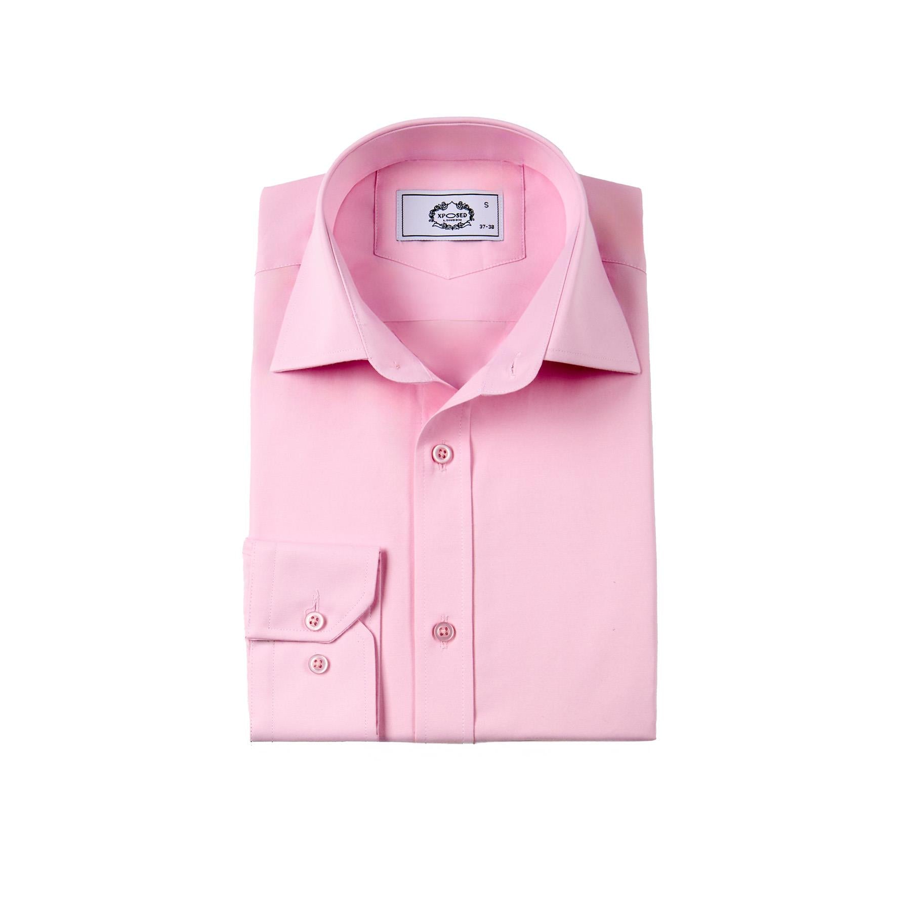 CLASSIC PINK SINGLE CUFF TAILORED FIT SHIRT