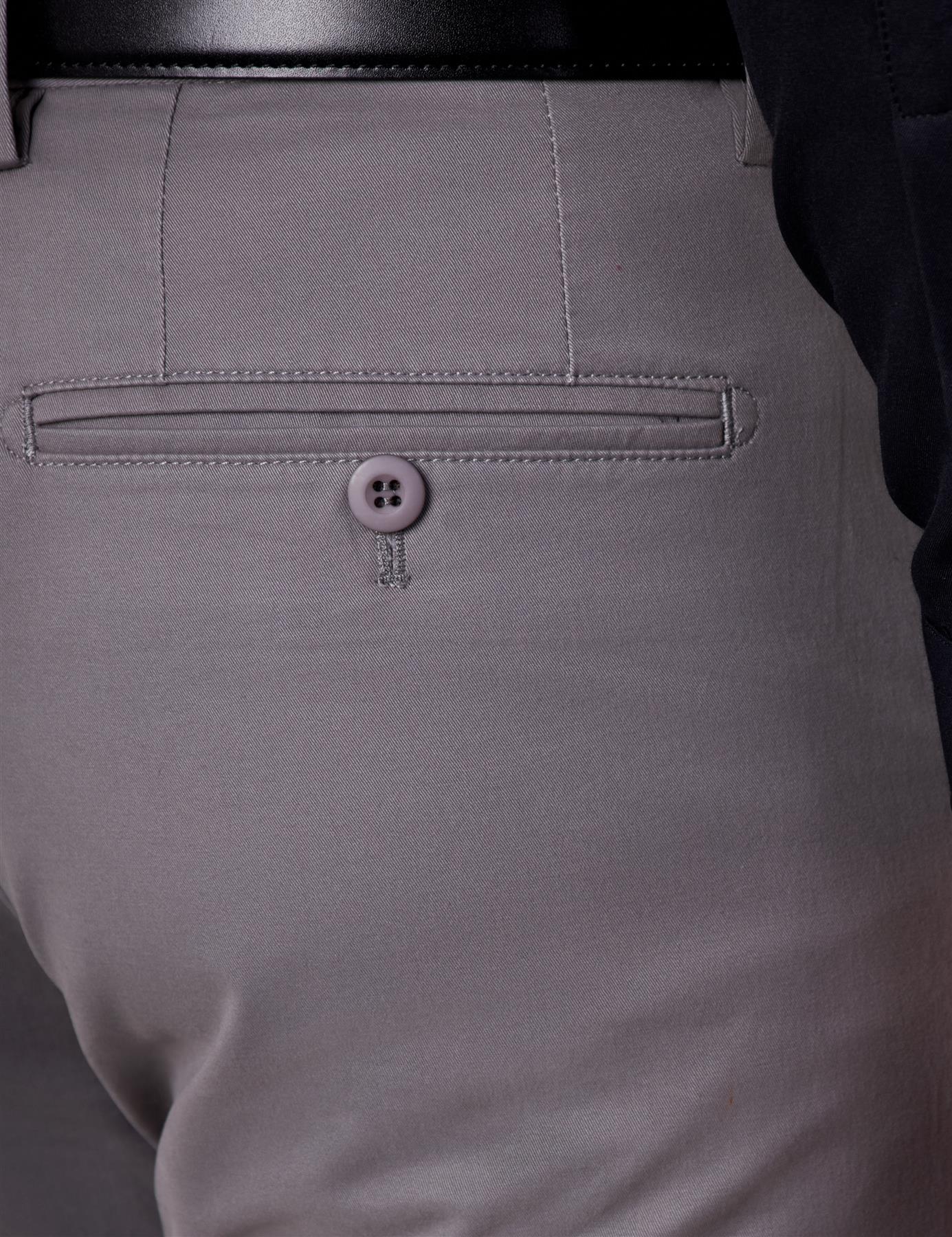 COTTON STRETCH CHINO GREY