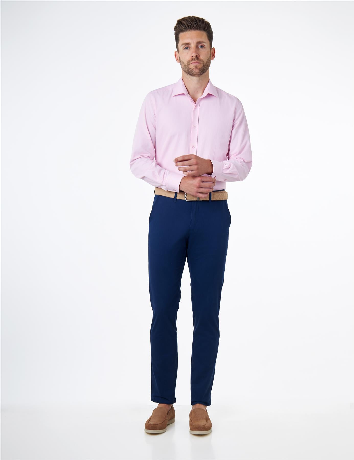 CLASSIC PINK SINGLE CUFF TAILORED FIT SHIRT