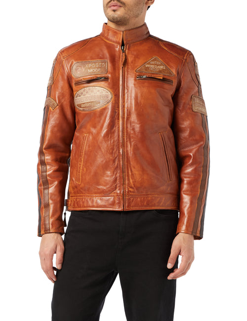 XPOSED TIMBER BIKER-JACKE