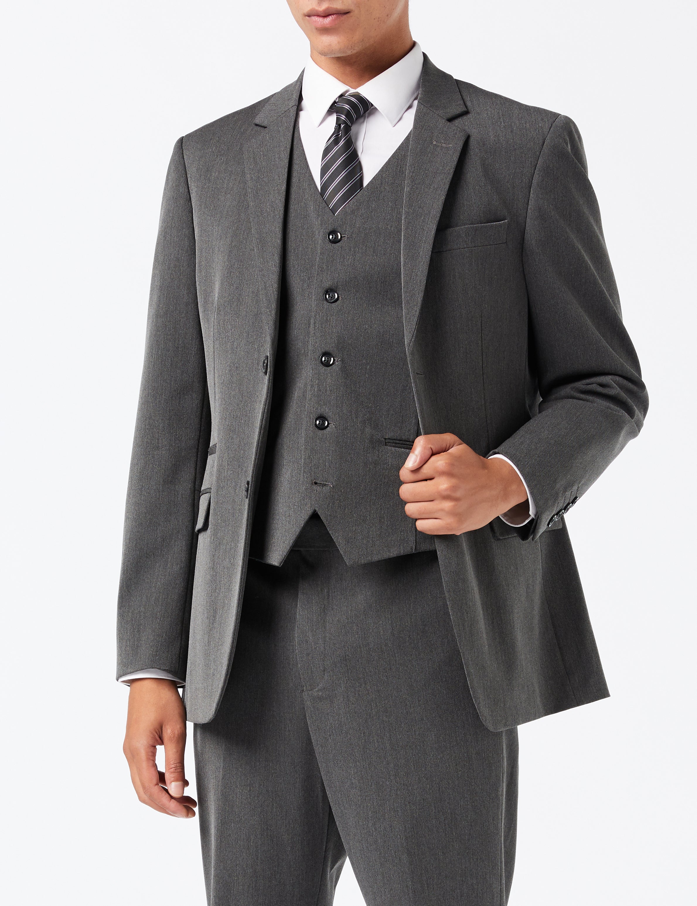 J ROSS - CHARCOAL GREY BUSINESS SUIT – XPOSED