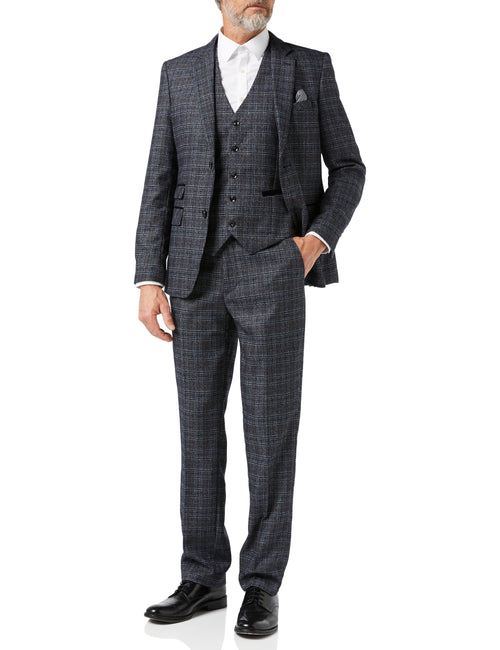 ABEL- GREY TWEED CHECK SUIT