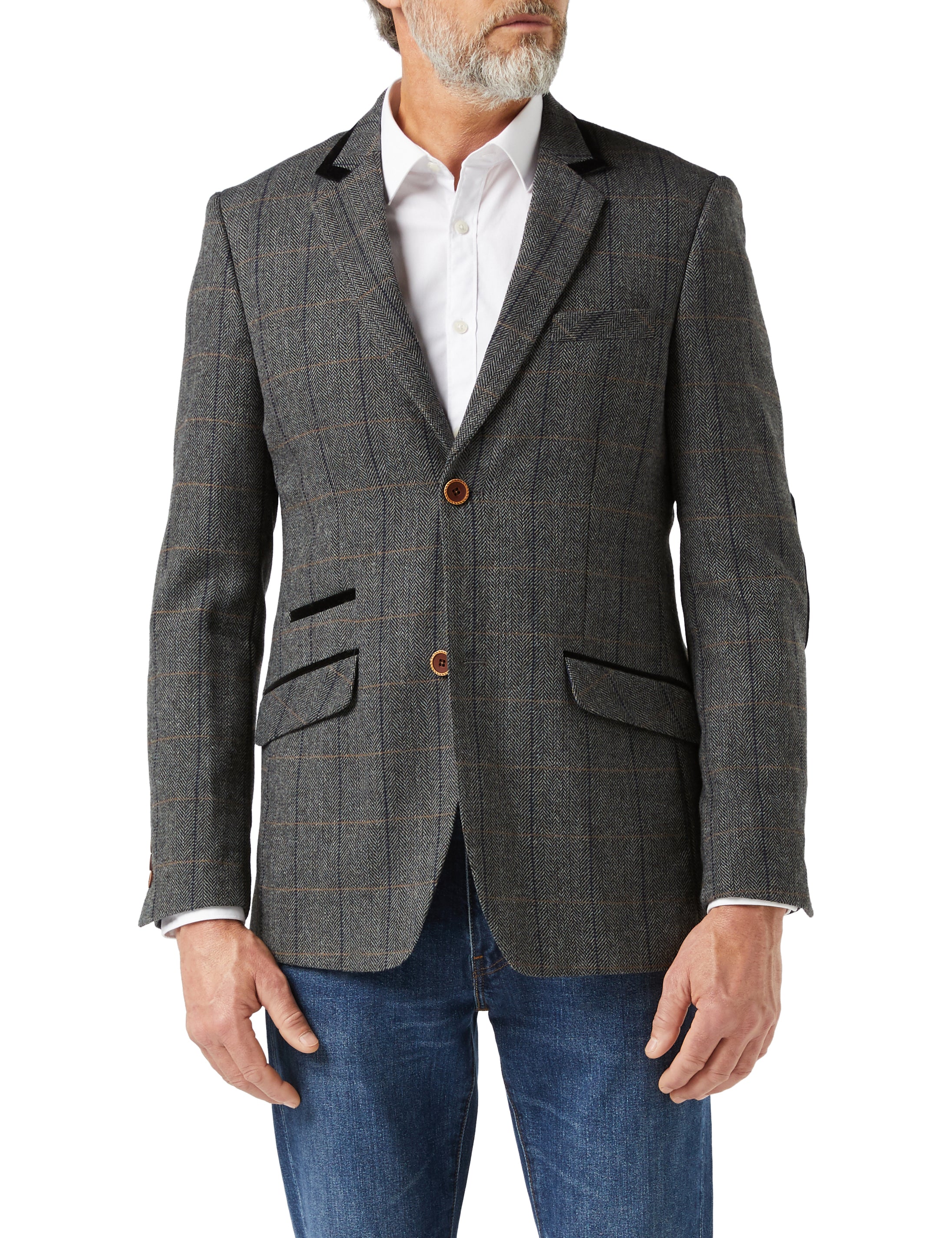 Mens Tweed Blazers & Jackets in Brown, Grey and Navy Blue