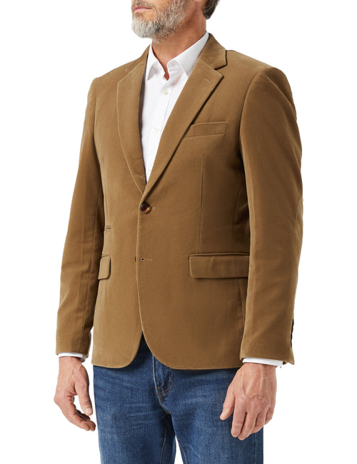 MATTHEW - Veste blazer crème en velours côtelé 