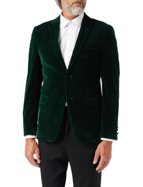 GARY - BLAZER EN VELOURS VERT