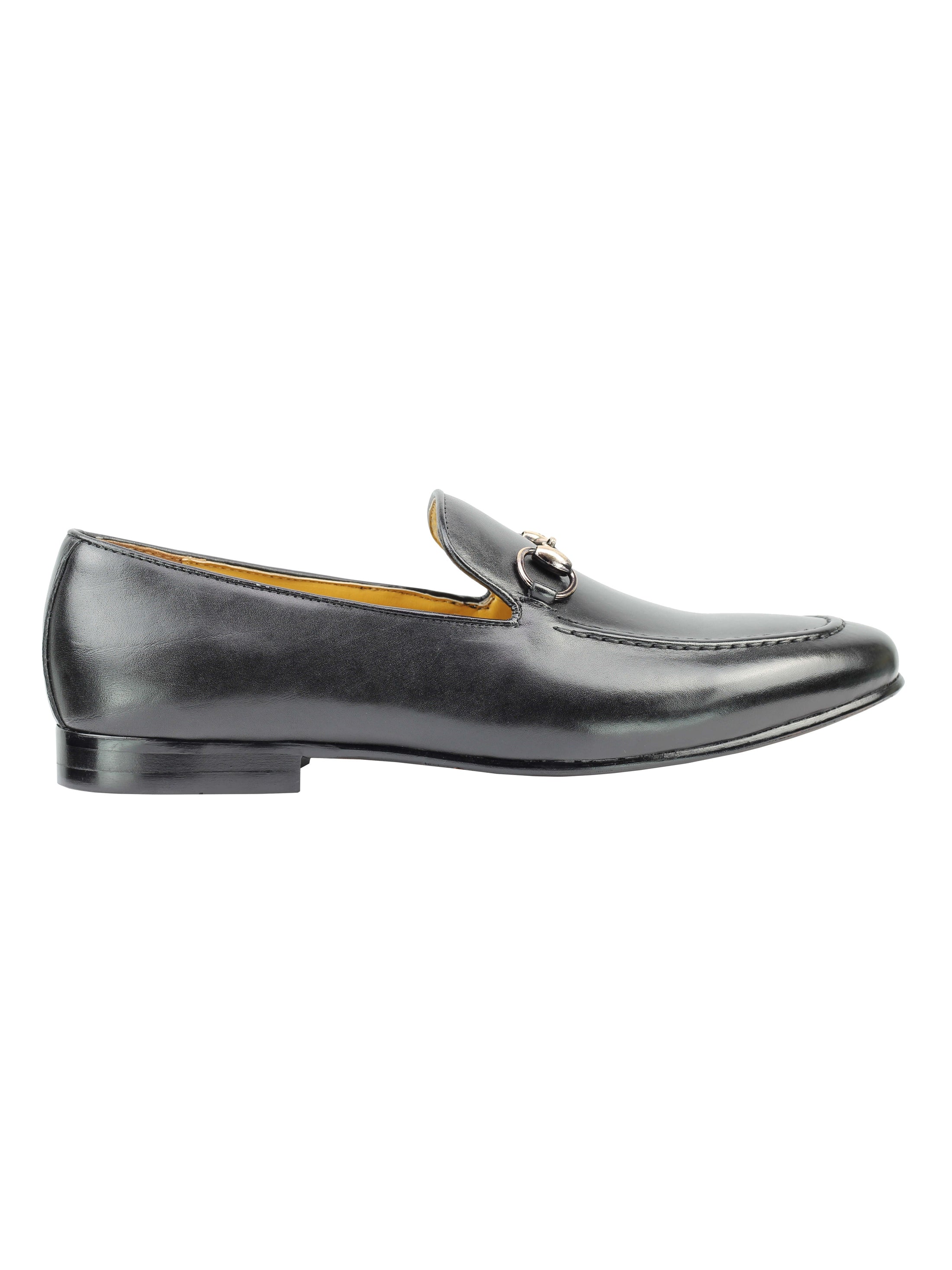 Real Leather Horse bit Snaffel Black Loafers – XPOSED